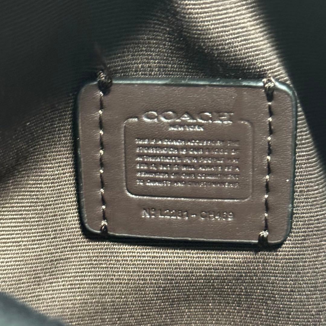 新品未使用✨️コーチ 2way ミニボストンバッグ ショルダー PVC レザー 黒