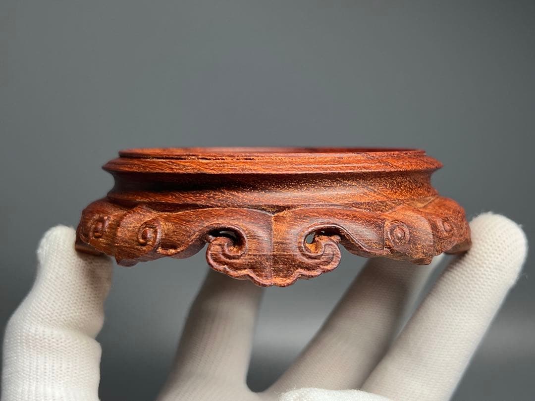 唐木 花台 紫檀 飾り台 香炉台 高低台 華道具 置物台 木製 盆栽台 中国美術