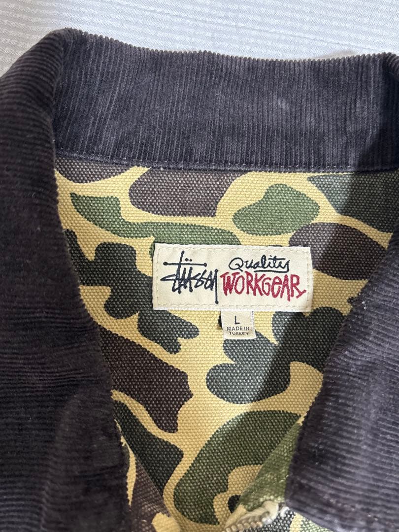 ジャケット・アウター STUSSY WASHED CANVAS SHIRT
