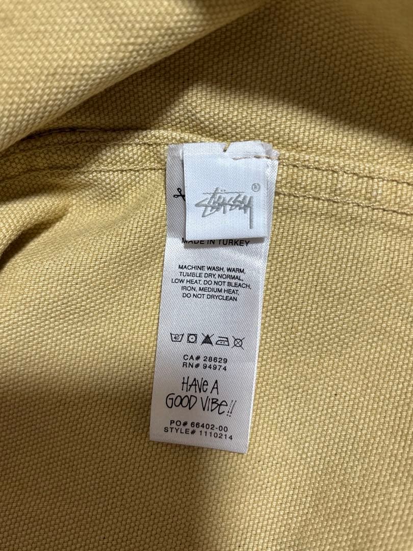 ジャケット・アウター STUSSY WASHED CANVAS SHIRT