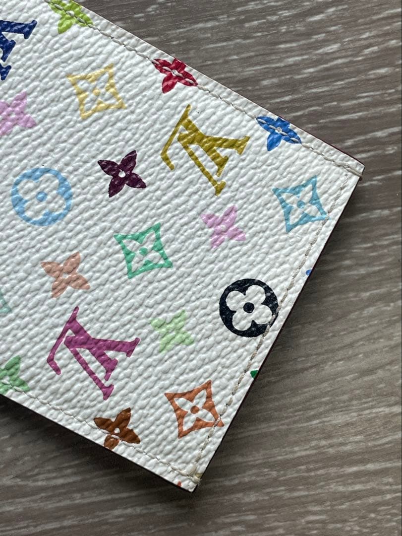 【人気】ルイヴィトン ミラー M92650 マルチカラー ホワイト 鑑定済み