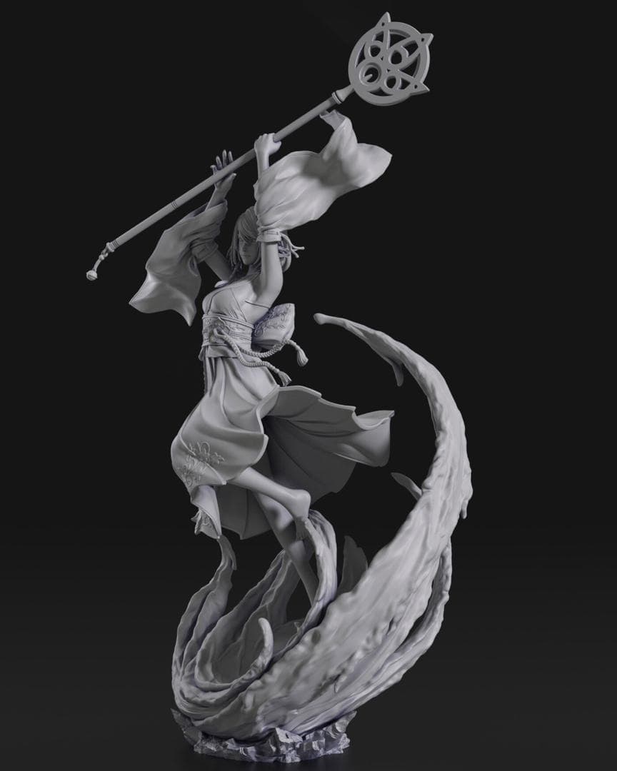 1/10　未塗装 未組立　フィギュア　ガレージキット　【 ユウナ FFX 】