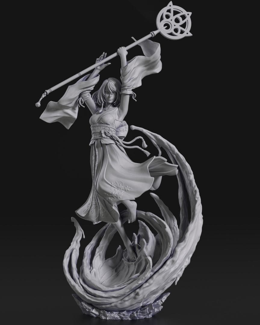 1/10　未塗装 未組立　フィギュア　ガレージキット　【 ユウナ FFX 】