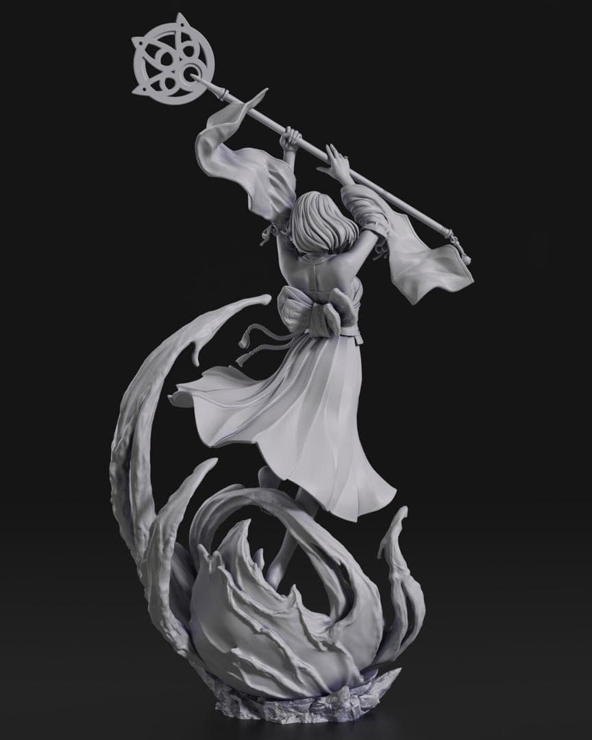 1/10　未塗装 未組立　フィギュア　ガレージキット　【 ユウナ FFX 】