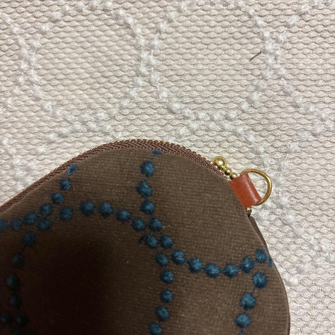 ☆ミナペルホネン ハンドメイド ミニポーチ ribbonブラウン系その他3点