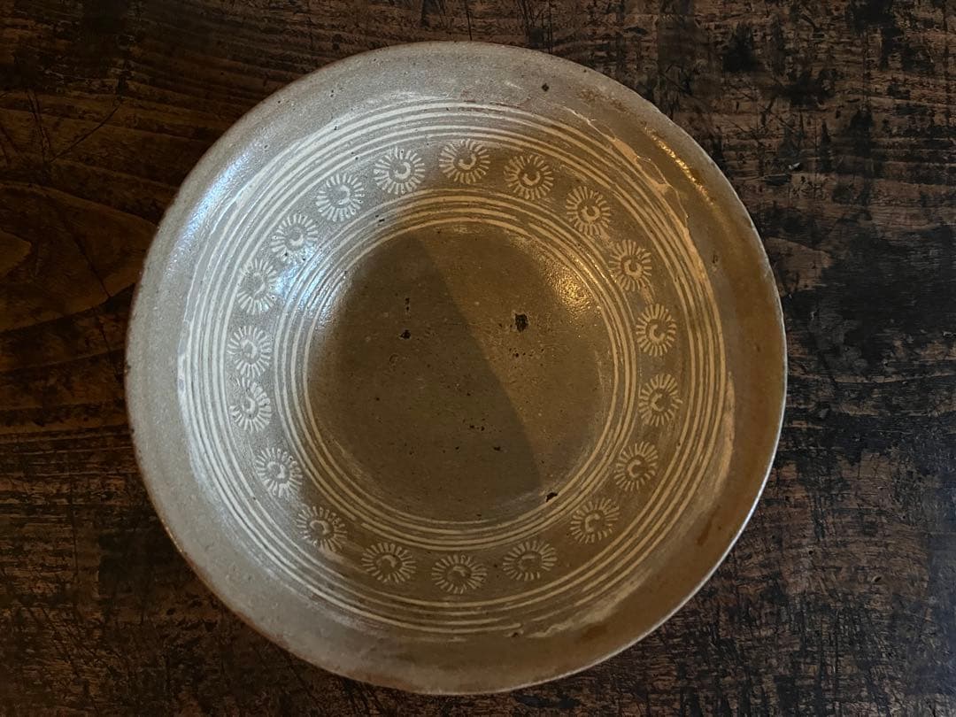 李朝　三島　菓子鉢 アンティーク
