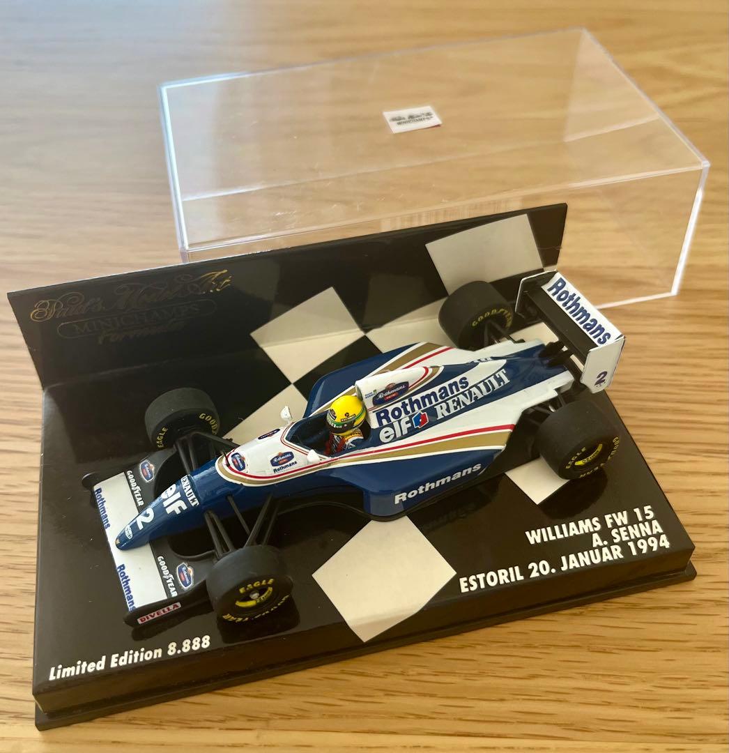 ミニチャンプス F1 ウィリアムズ FW15 A.セナ 1/43 ロスマンズ仕様