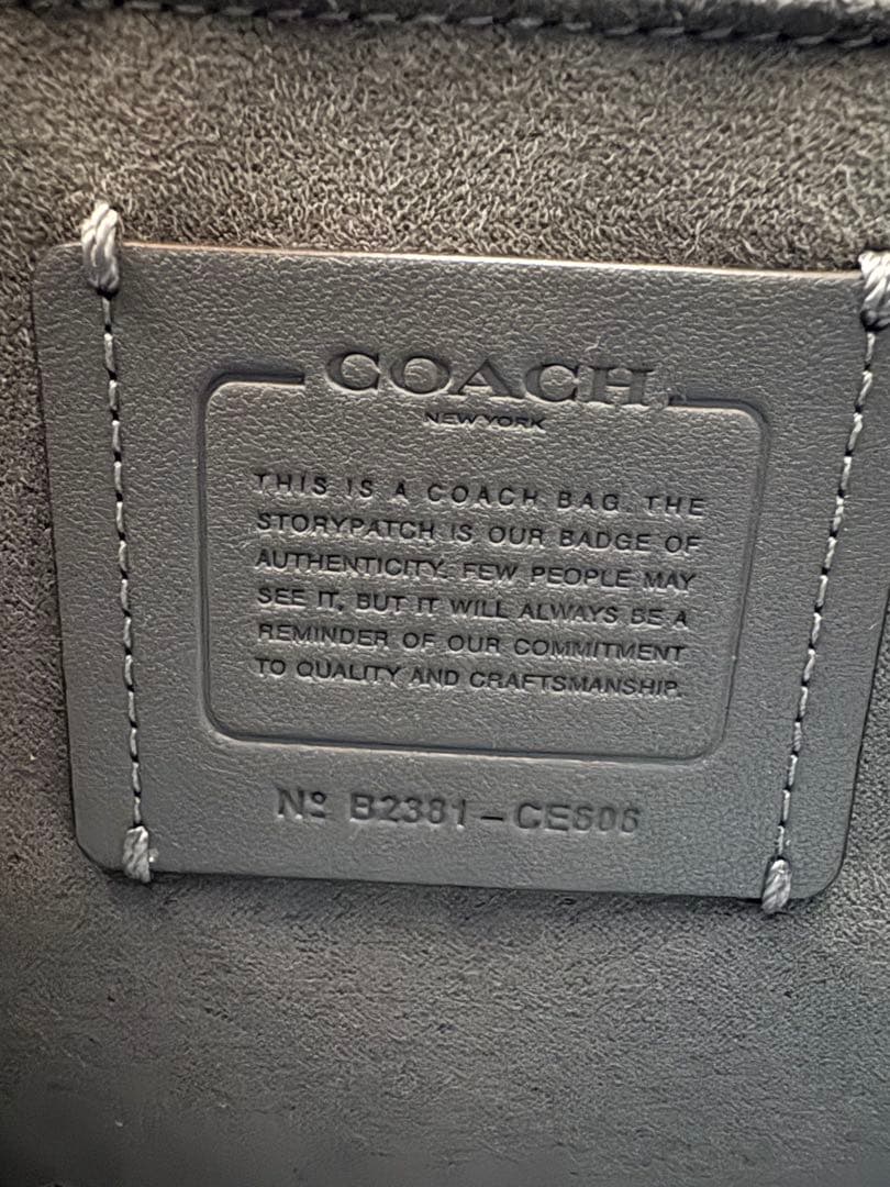 COACH　コーチ　2way　グレースキャリーオール　レザー　バック