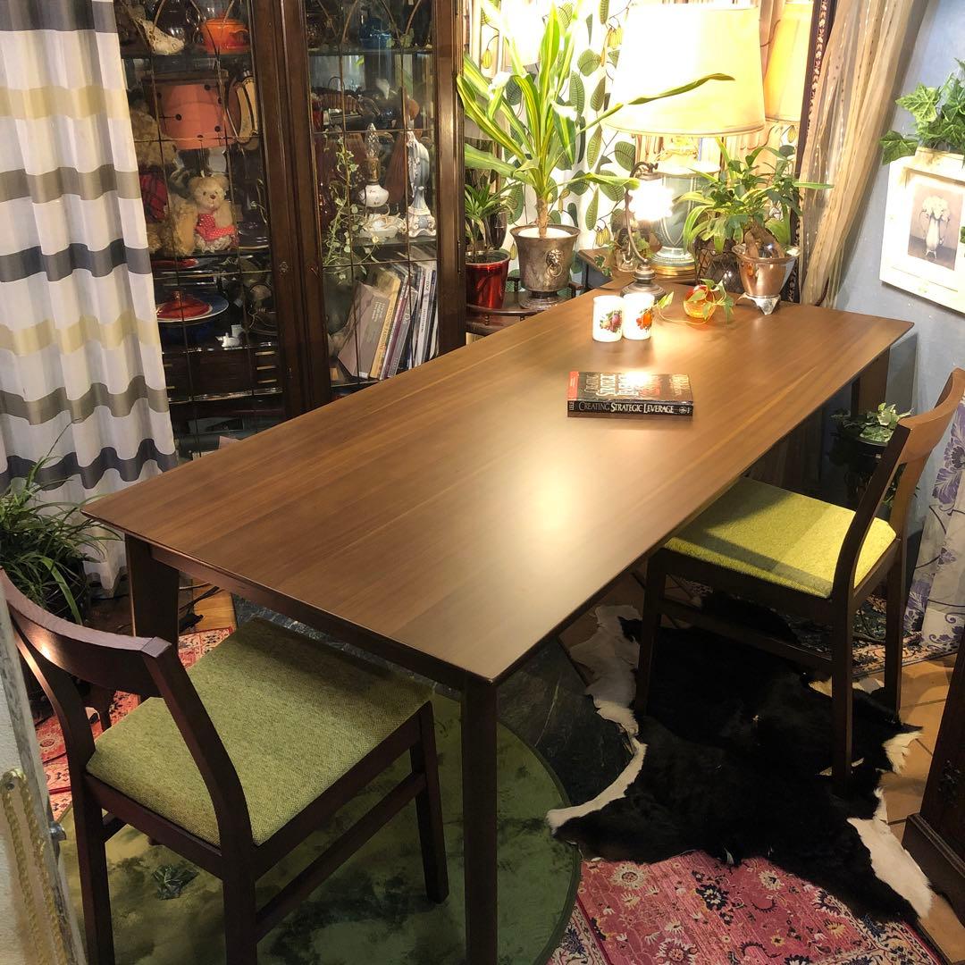 Sale ウォールナット　スクウェア　北欧ST ダイニングテーブル　幅１８０