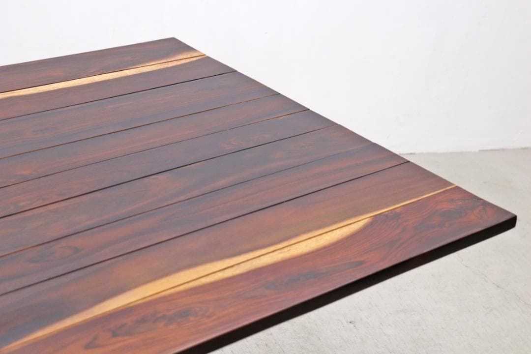 ローズウッド無垢材 ダイニング カフェテーブル モダン ナチュラル 什器 デスク