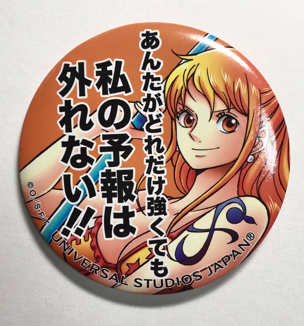 ONE PIECE ワンピース USJ 名言缶バッジ ナミ - メルカリ