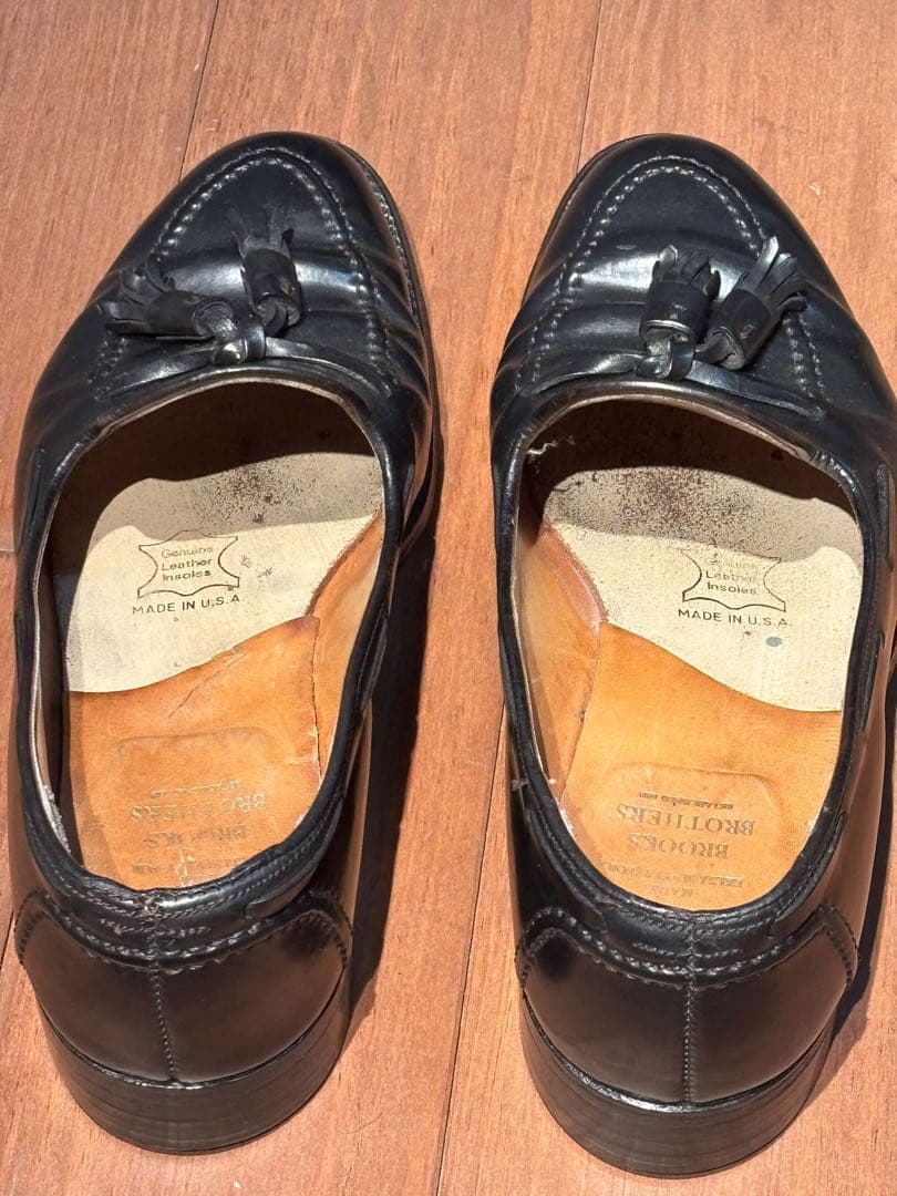 ブルックスブラザーズ　オールデン　タッセル　コードバン　7 1/2D　黒