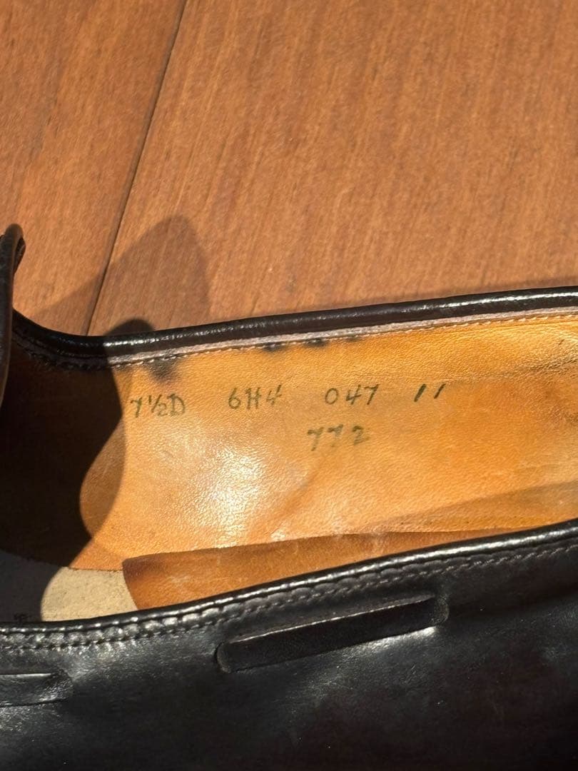 ブルックスブラザーズ　オールデン　タッセル　コードバン　7 1/2D　黒