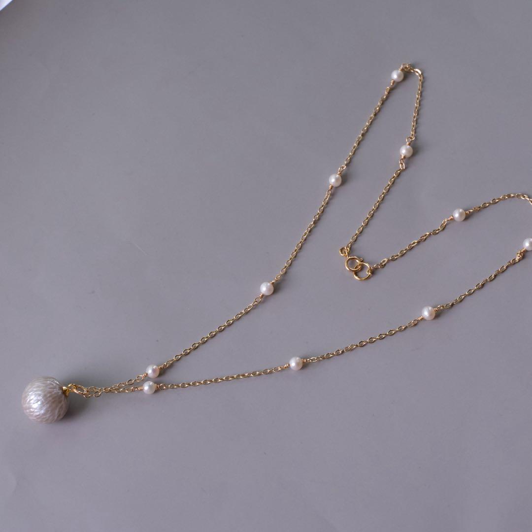 14kgfドラゴンスケールカービングネックレス