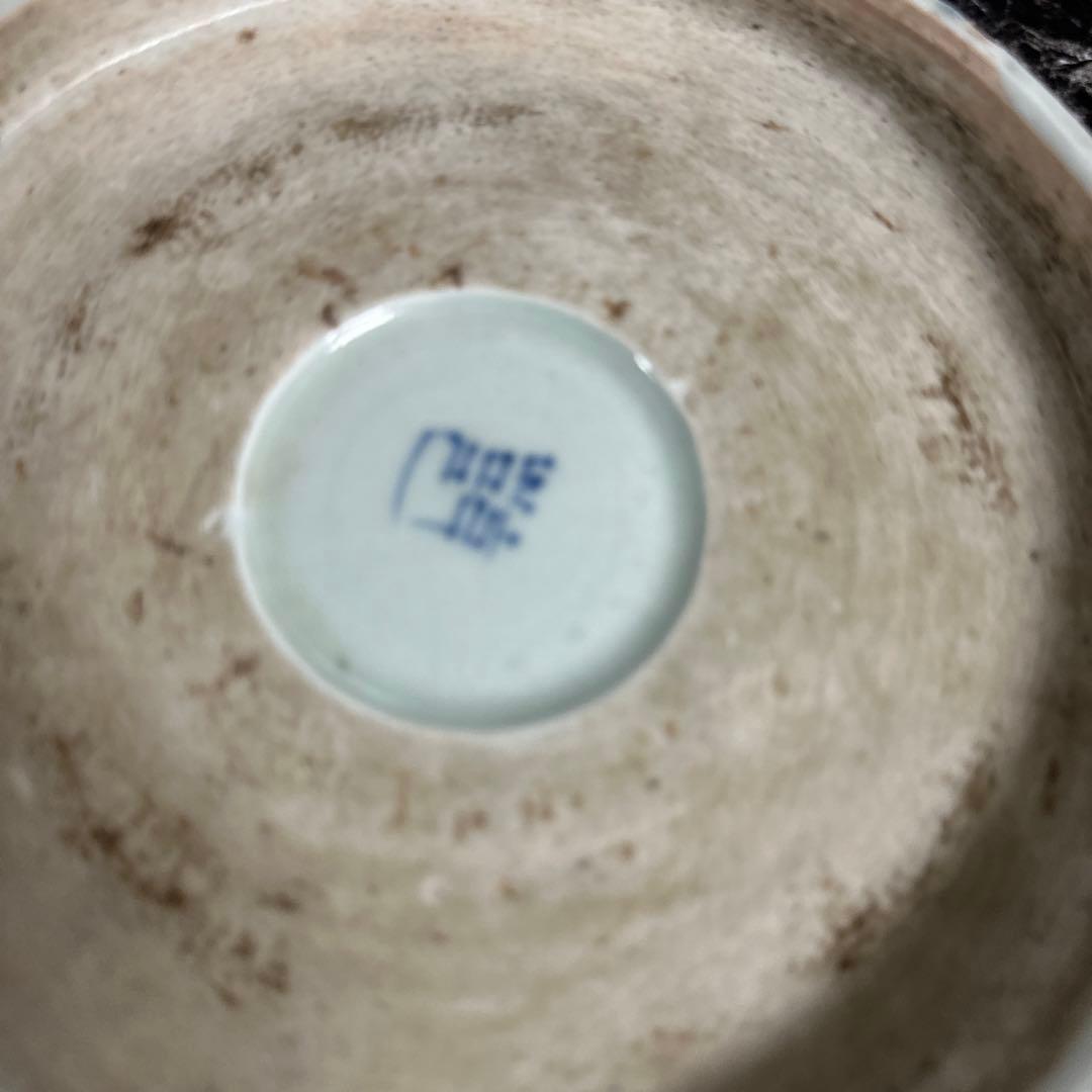 藍柿右衛門、染め付け麒麟図、大輪花深鉢。