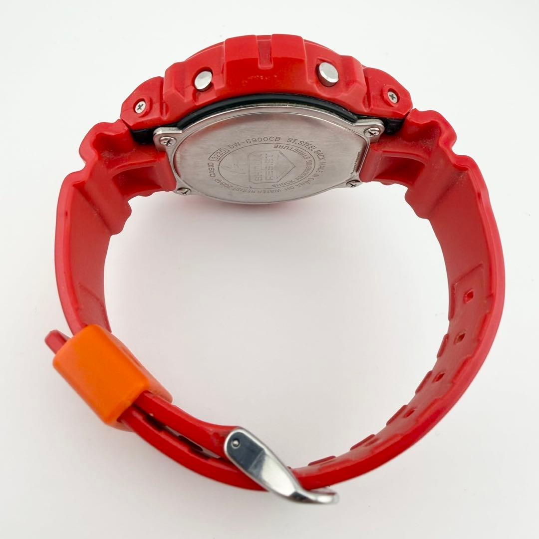 希少美品 カシオ ジーショック DW-6900CB レッド メンズ 腕時計