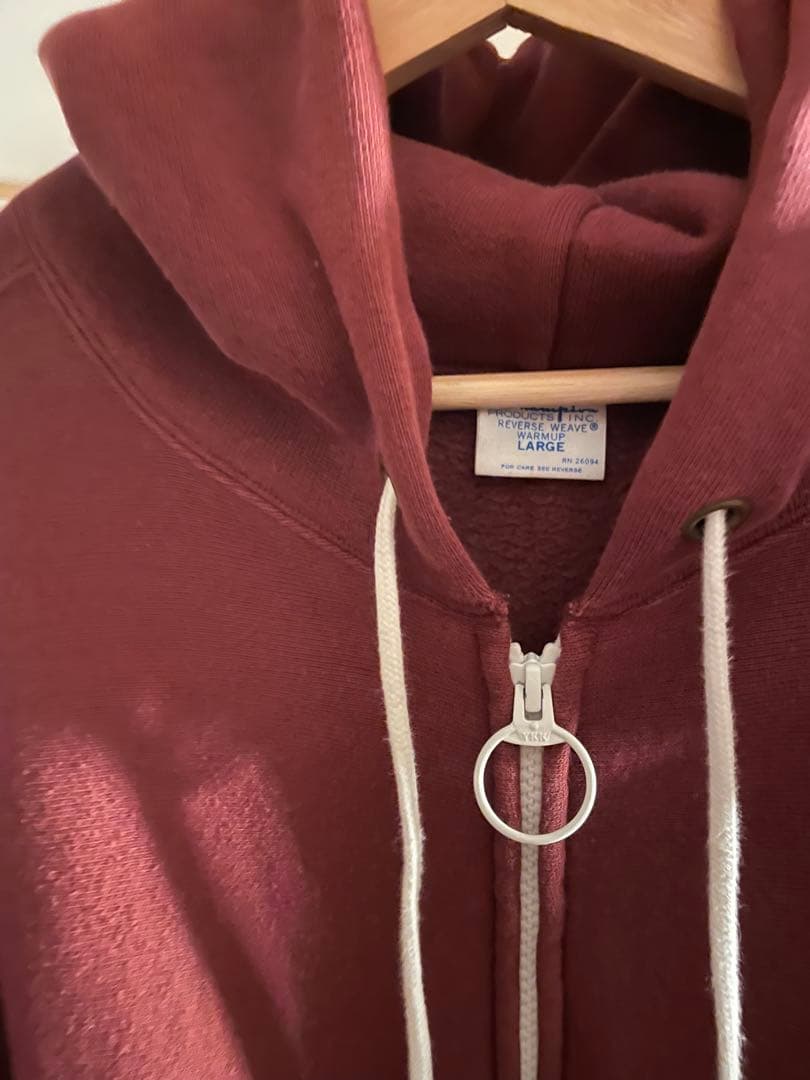 momo SD × Champion リバースウィーブ L バーガンディ