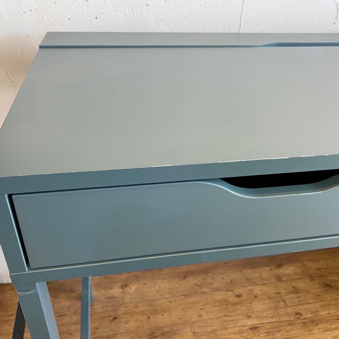 【地域限定無料配送✨】IKEA デスク ALEX グレーターコイズ