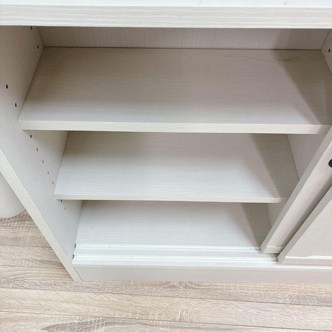 ◇大阪府 神戸市 配達料無料！◇薄型キャビネット◇引き戸◇収納◇