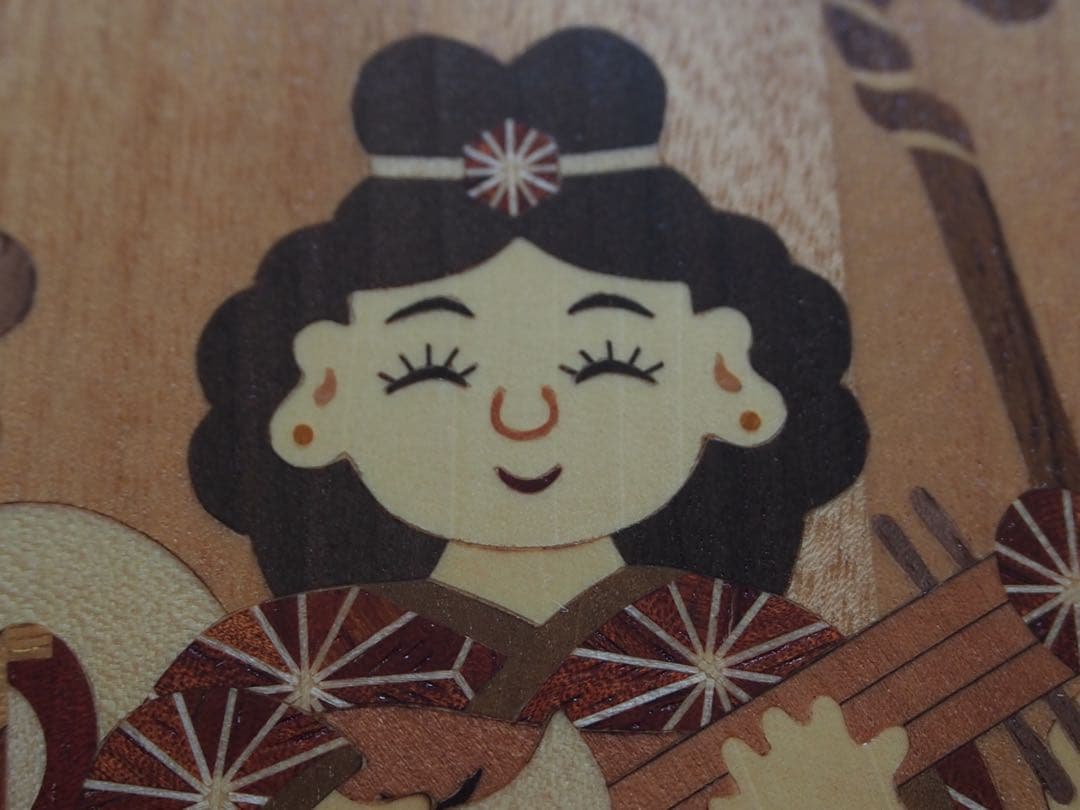 銀*様 箱根寄木細工 木象嵌(額)七福神