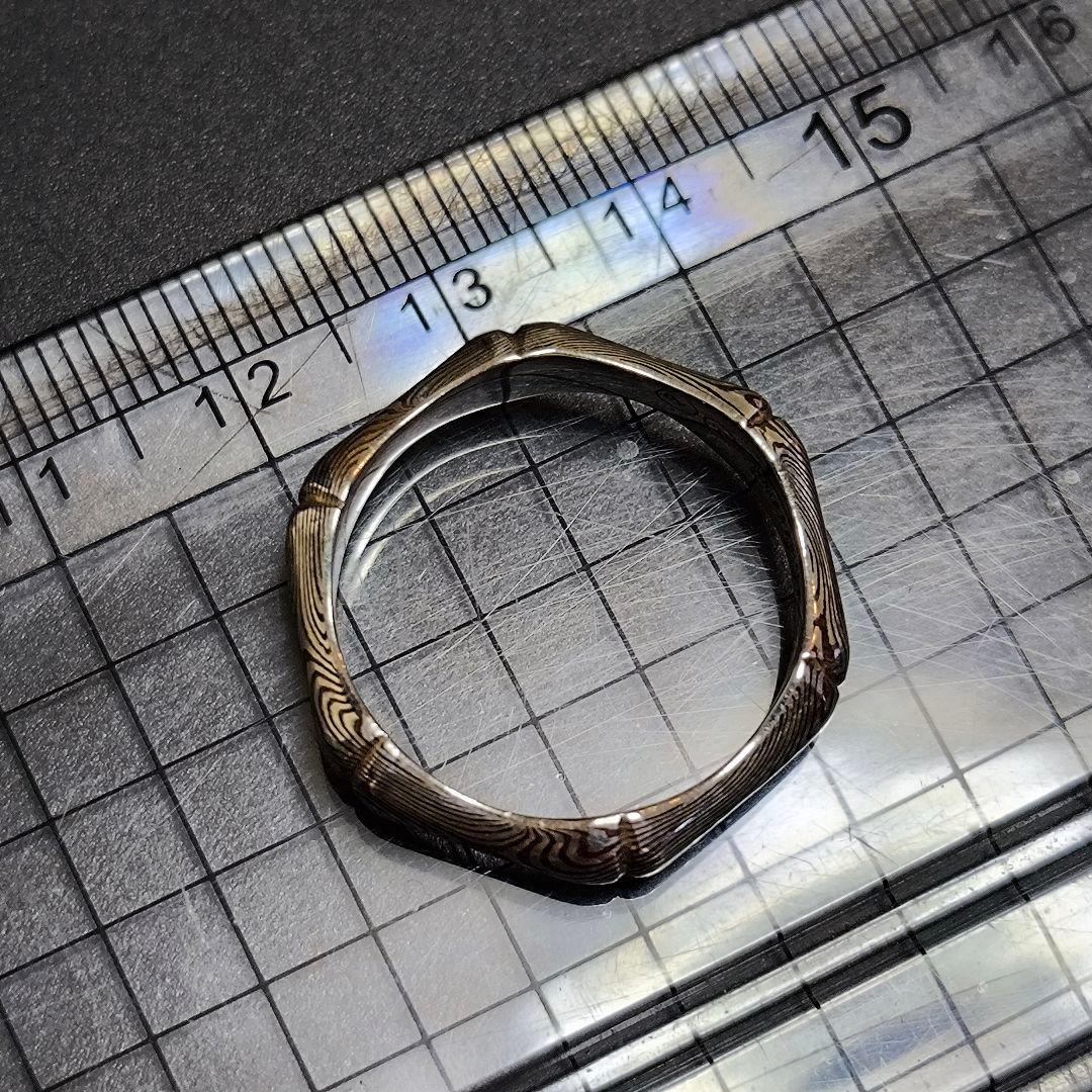 スーマンダックワ　木目金　指輪　リング　シルバー925　19号　アクセサリー