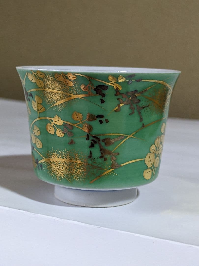 ⭐九谷焼 重鎮 吉田美統 人間国宝 金銀彩 酒器 ぐい呑み コレクション 骨董品