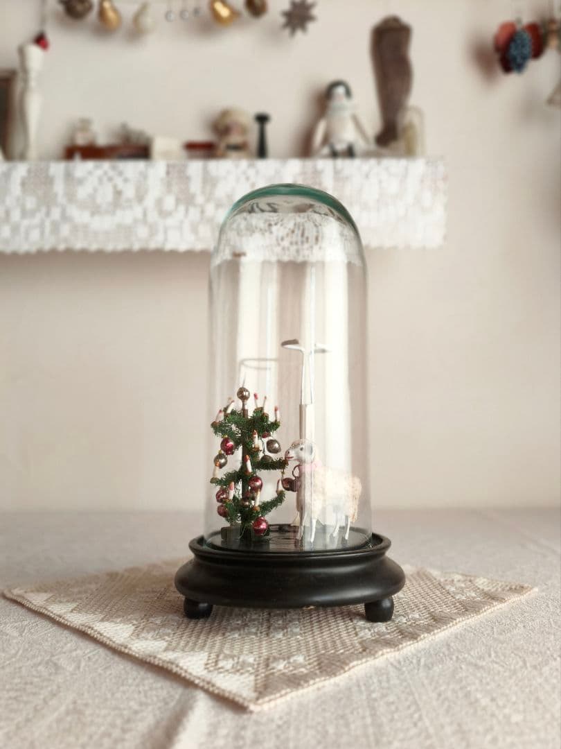 vintage ✵ ガラスドーム オールドツリーと羊さん 2025年最新