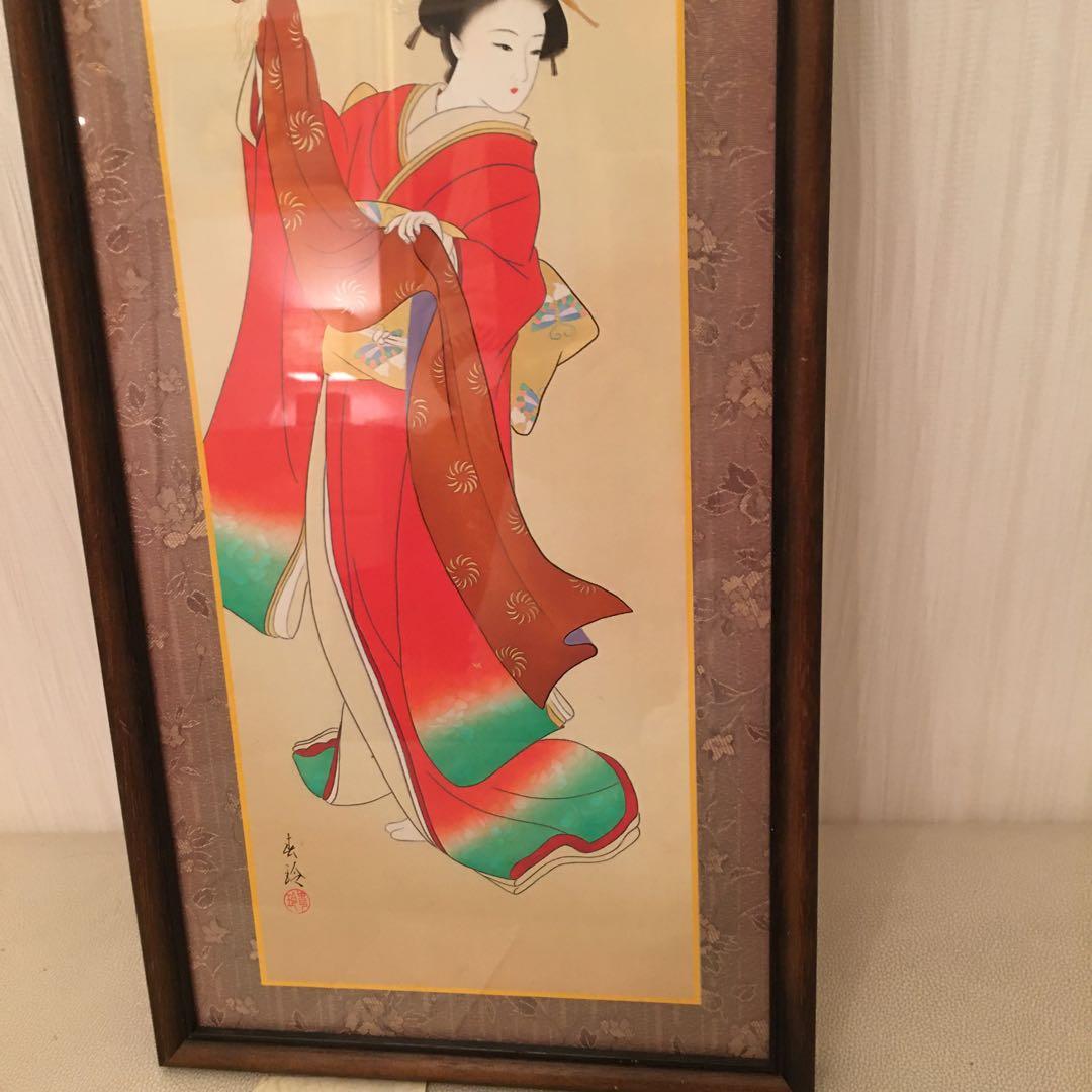 年賀の舞　小西春玲　版画