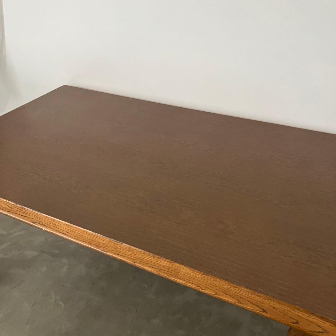 レトロ　アンティーク　古家具　キツツキ　カリモク　太平　猫足　ろくろ脚　ろくろ足