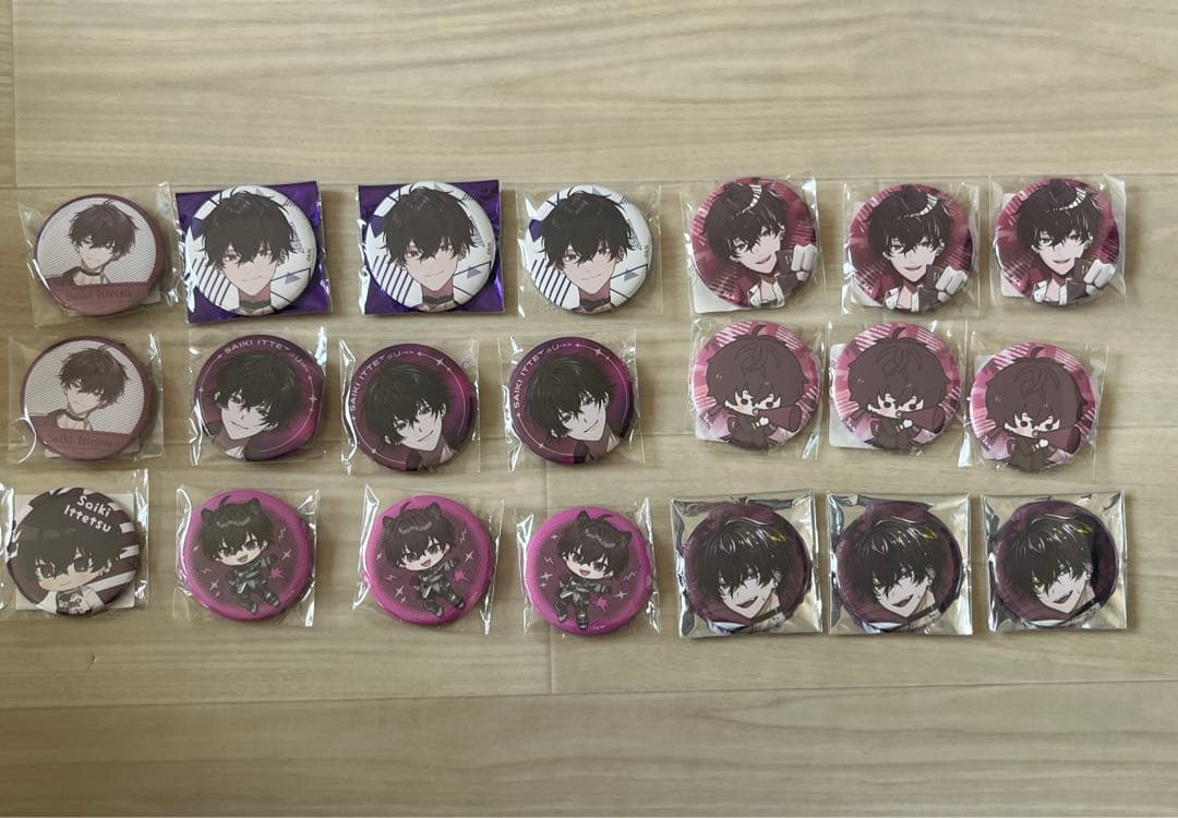 佐伯イッテツ1周年1stanniversary 缶バッジ82個