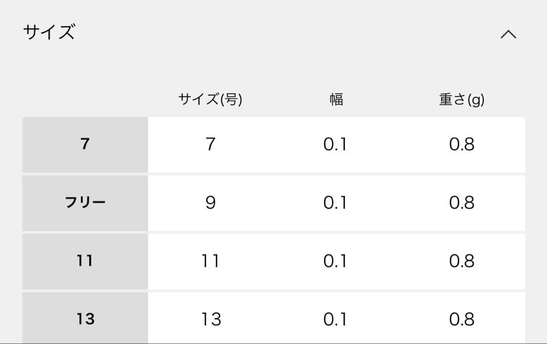 Lilas ダイヤハーフエタニティーリング K10 13号