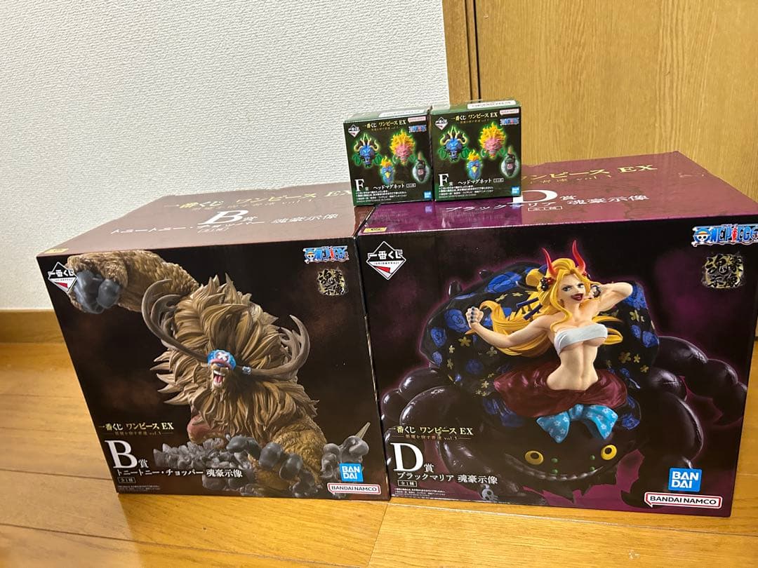 一番くじワンピースEX 悪魔を宿す者達 B賞チョッパー D賞ブラック