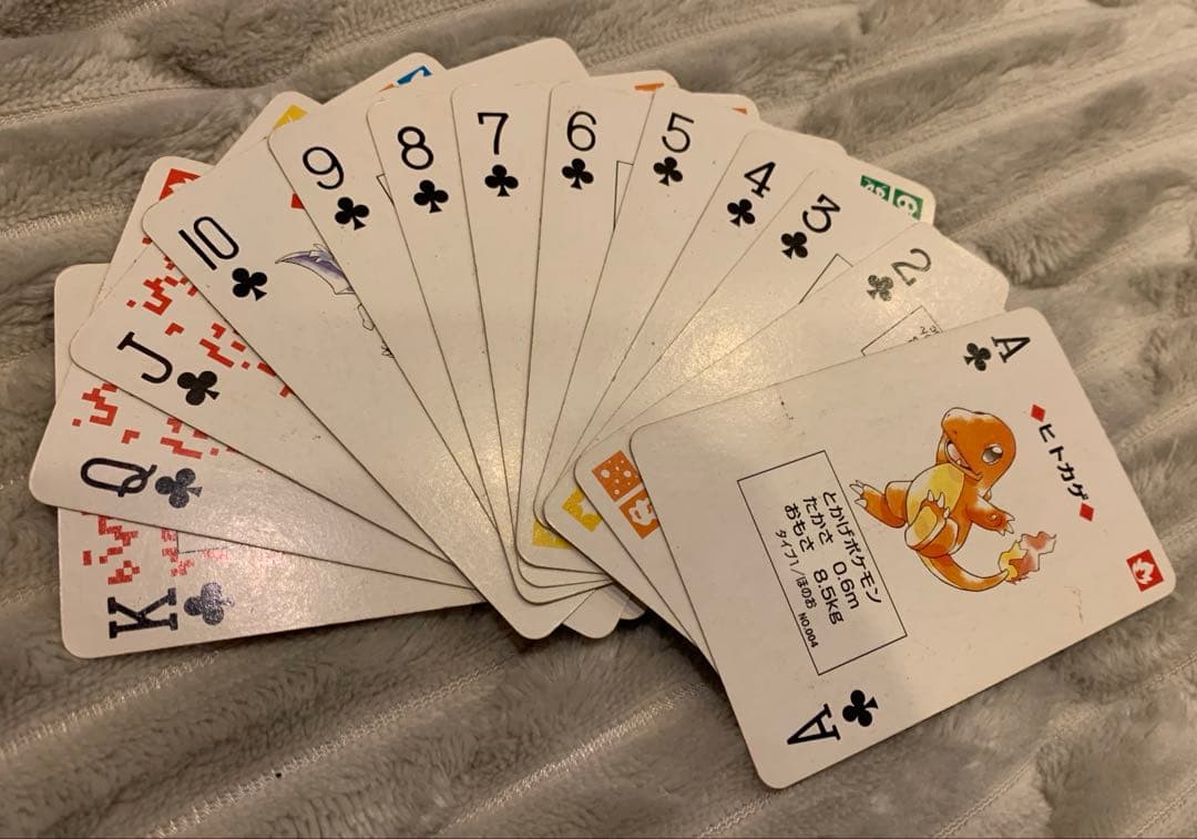 ポケットモンスター　トランプ　赤　レトロ　54枚