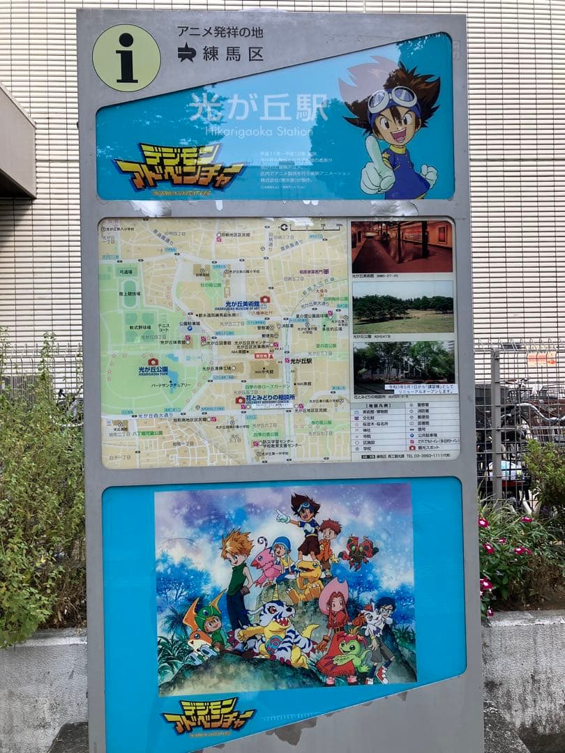 デジモン ハチイチ ナンバープレート 光が丘 デジモンアドベンチャー
