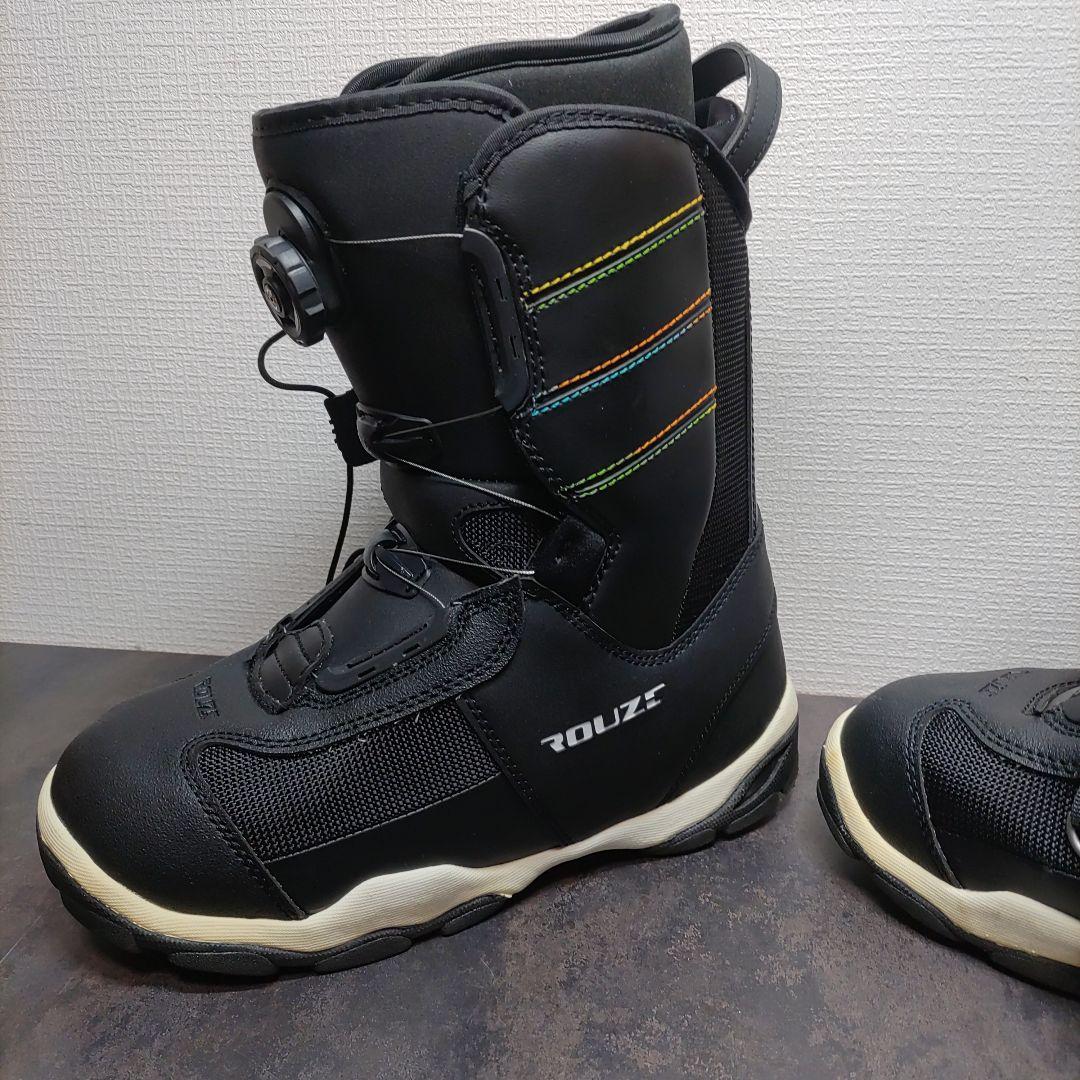 美品　スノーボードブーツ 26.5cm ROUZE ブラック/レインボーライン