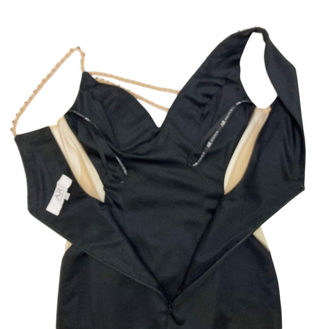 AngelR エンジェルアール バストラインビジューアシンメトリーミニドレス