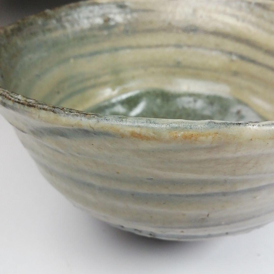 T511 茶碗 『倉敷酒津焼』『兜山窯 岡本孝明 造』 共箱 抹茶碗 茶道具