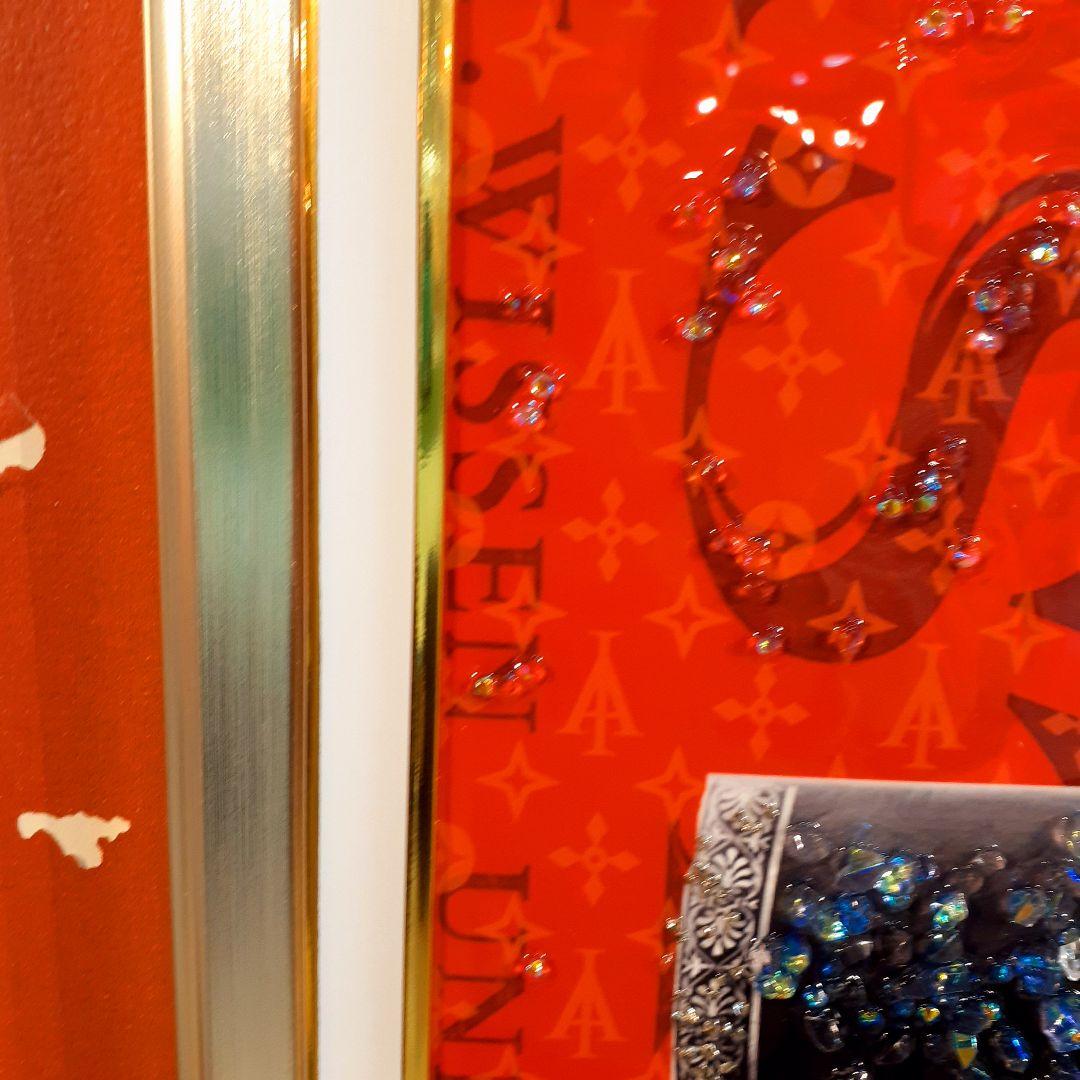 輸入雑貨　天然水晶石　クリスタルアート　『CHANEL』等　ブランドロゴ　宝石