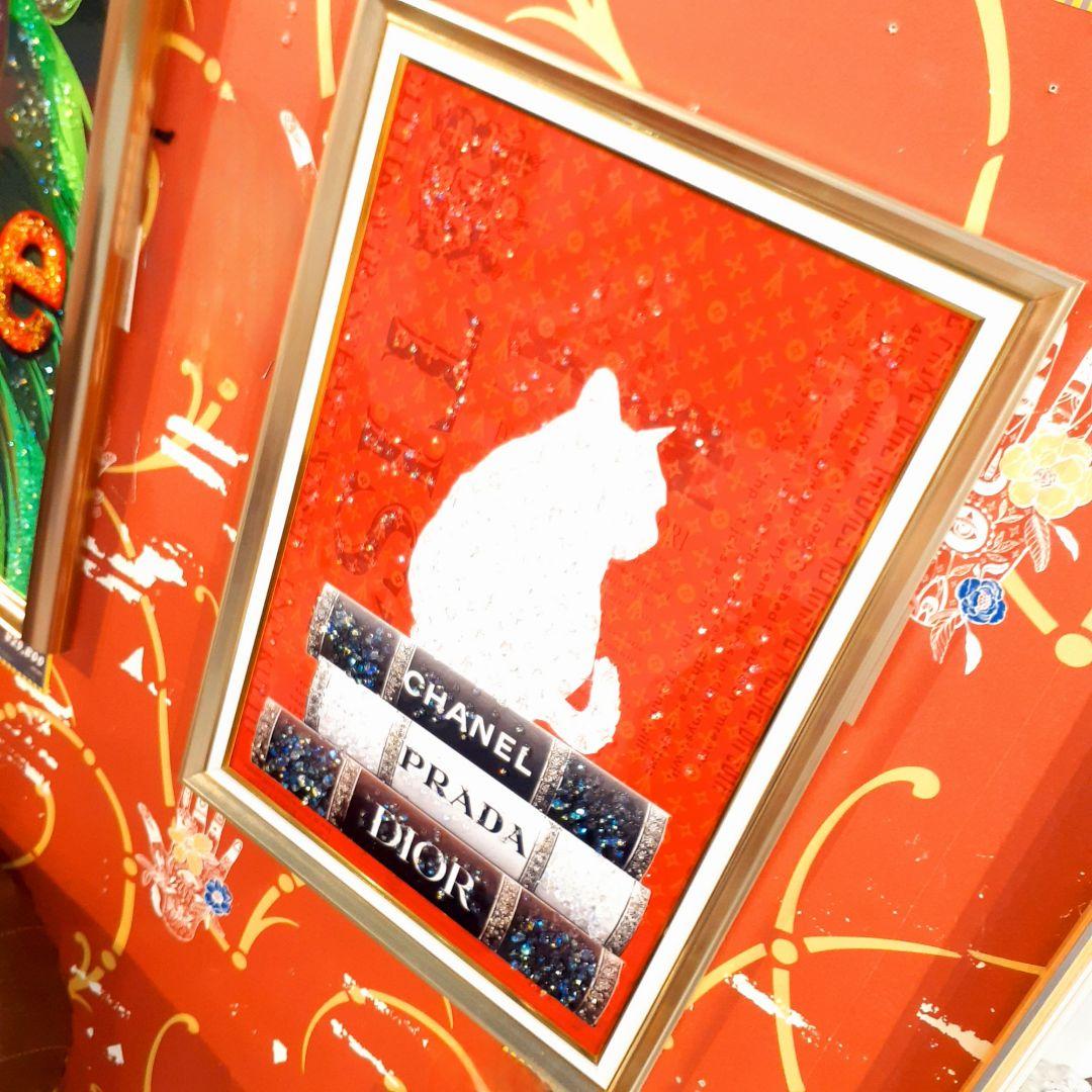 輸入雑貨　天然水晶石　クリスタルアート　『CHANEL』等　ブランドロゴ　宝石