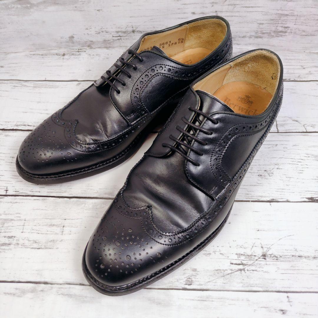 U*D様 【Berwick1707】バーウィック ウィングチップ ブラック 25