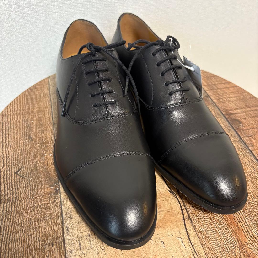 【新品未使用品】UNLINE 本革 ストレートチップ 41 ブラック