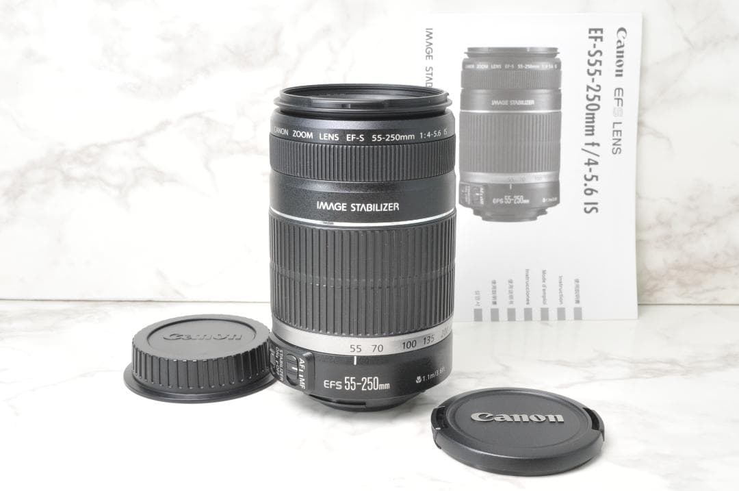 人気 Canon EF-S 55-250mm IS⭐️望遠レンズ 手ぶれ補正 - メルカリ