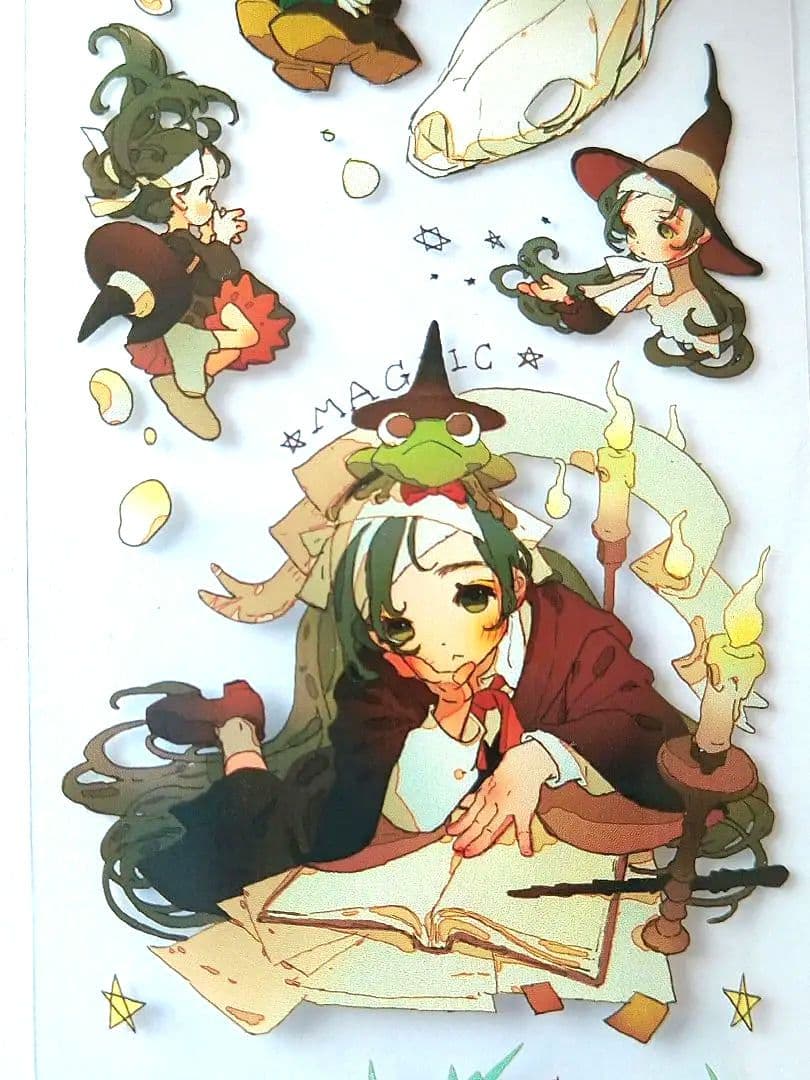 J87＃魔女小甜心(PET)田小宝的星空切り売り海外人物マステ女の子