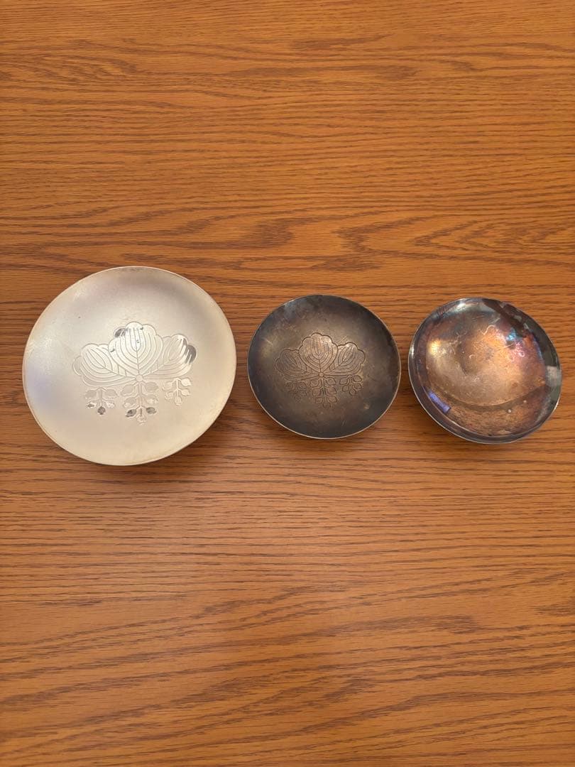 銀杯　純銀　約260.8g 刻印あり　シルバー　造幣局 銀杯 造幣局 銀杯 造幣局 純銀杯 造幣局製 約51g 銀杯・純銀製 銀杯