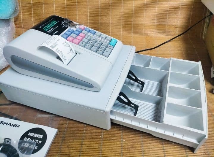 シャープレジスター XE-A20 店名設定無料ロゴ可能機種 565600