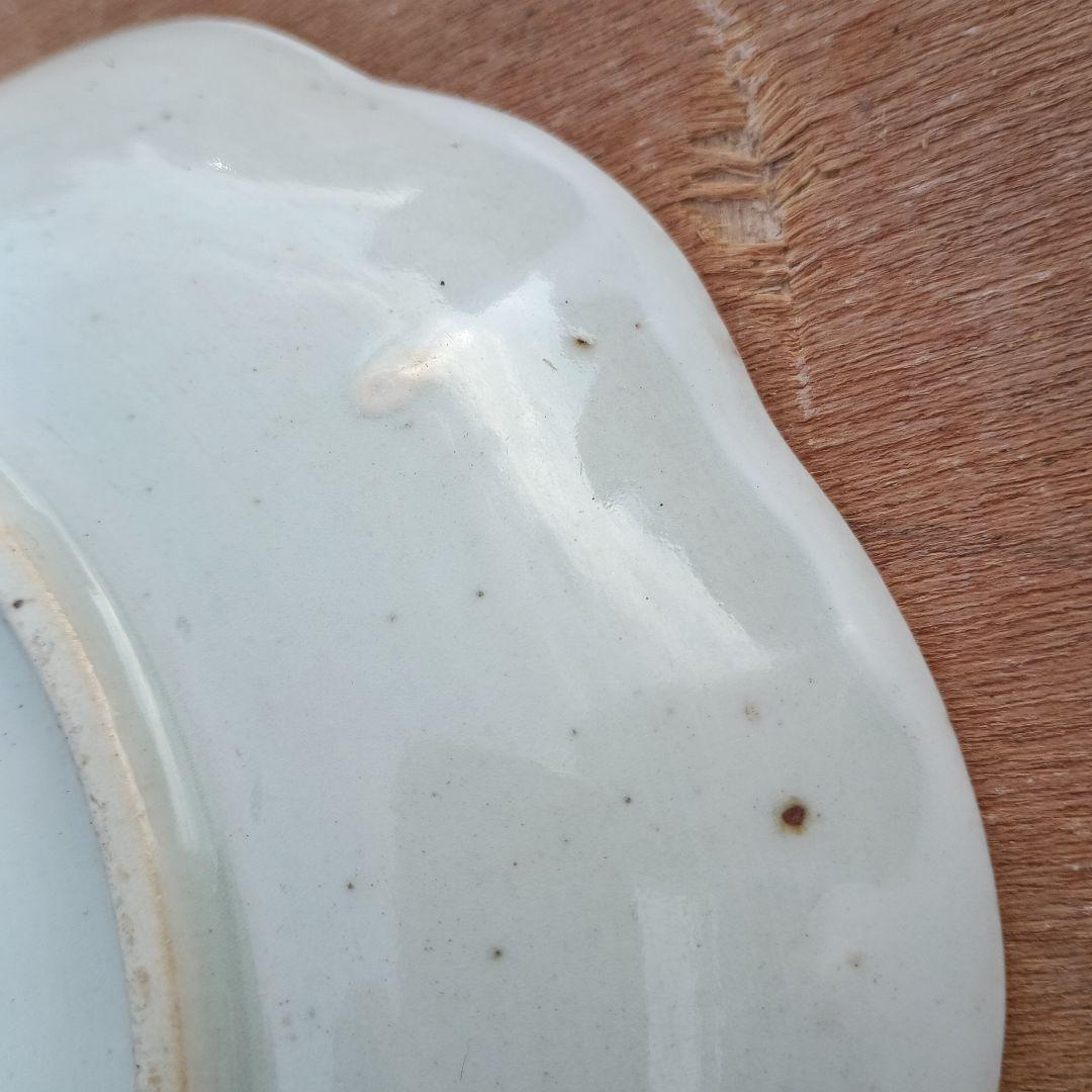 4076)古伊万里　染付皿　1枚　20cm