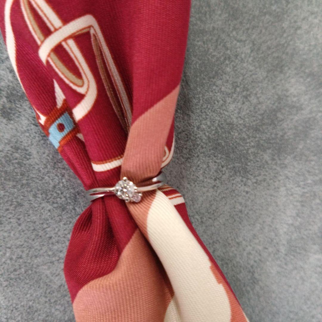 プラチナ900 天然ダイアモンドリング