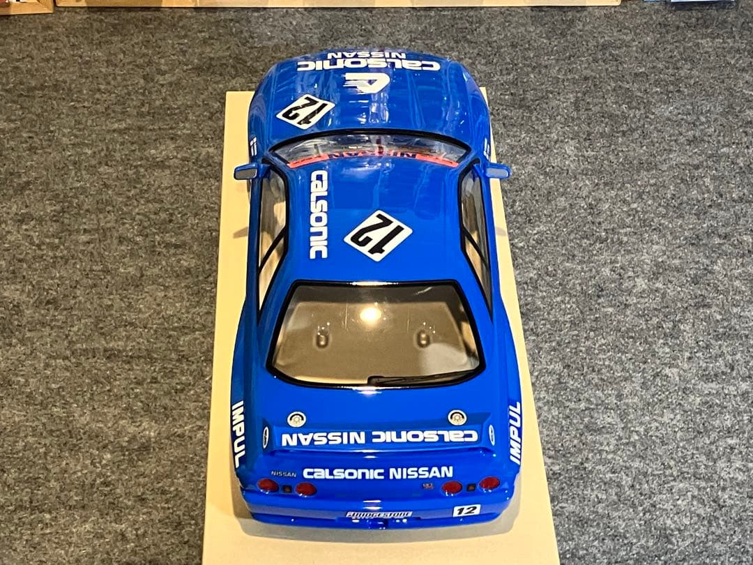 タミヤ ラジコン 日産スカイラインGT-R 塗装済 スペアボディ R32 ブルー