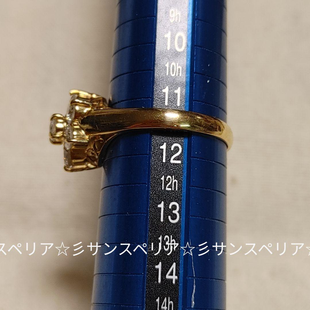 K18 ダイヤモンド1.04ctのフラワーリング