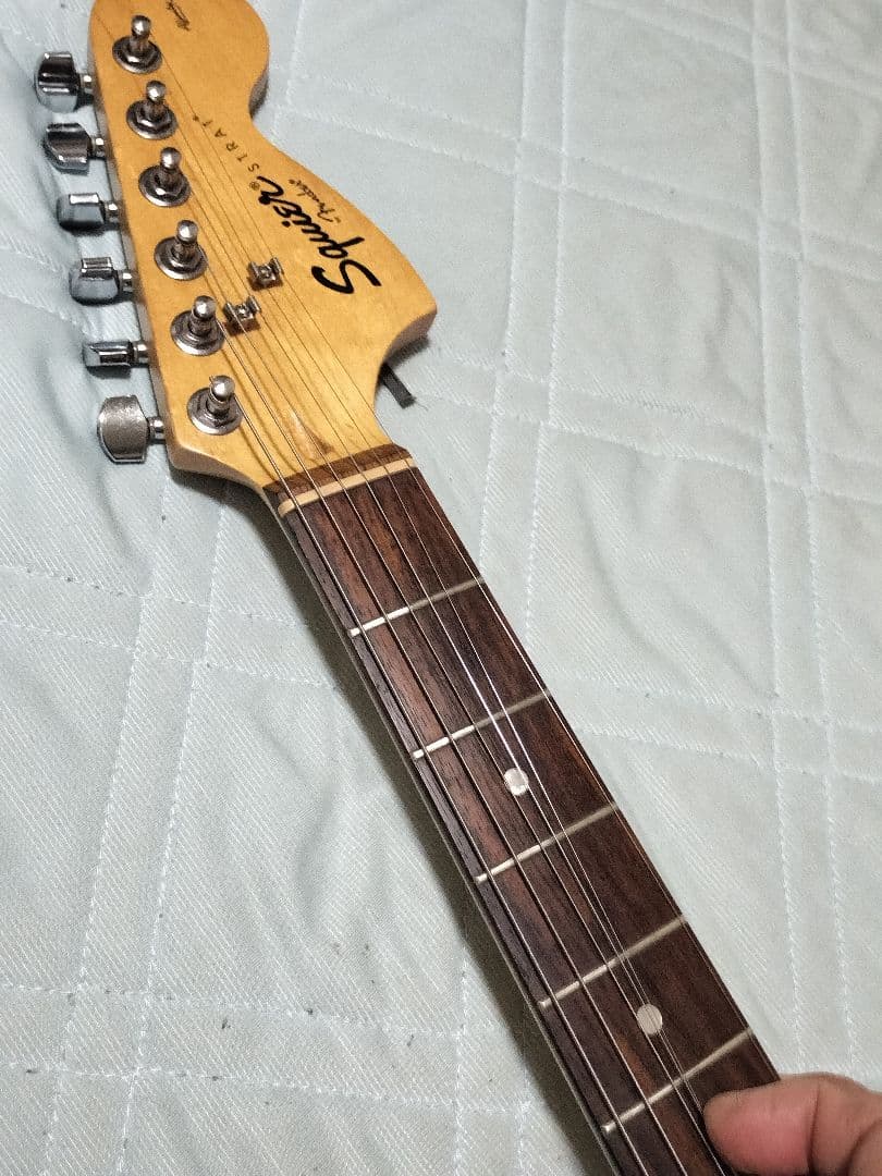 Squier ストラト Affinity 青 ケース付き 初心者最適